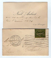 VP19.830 - PARIS 1920 - CDV - Carte De Visite & Enveloppe - Mr Noel AUBERT - Cartoncini Da Visita