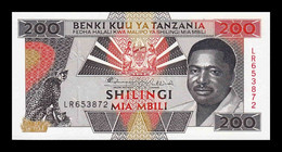 Tanzania 200 Shilingi 1993 Pick 25a SC UNC - Tansania