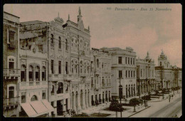 PERNAMBUCO - Rua 15 De Novembro. (Ed. Miranda Souza & Cia.  Nº 845) Carte Postale - Recife