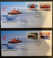 Russia 2009 Nuclear Icebreakers Set Of 2 FDCs - FDC