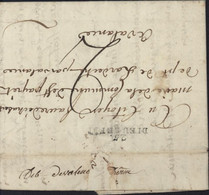 Déboursé Manuscrit "Deb De Valence Drôme" Et Marque Postale 25 DIEULEFIT Noire 34x7 Taxe Manuscrite 2 Du 17 7 1802 - 1801-1848: Precursors XIX