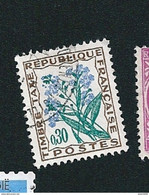 N° 99  Timbre Taxe  Myosotis 30c 1964 1971 France Oblitéré - 1960-.... Gebraucht