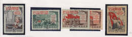 Sowjet-Unie Jaar 1952 Michel-nr 1627/1630 Gestempeld(extra Kleurvariëteit Voor 1630) - Sonstige & Ohne Zuordnung