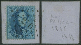 Médaillon Dentelé - N°15 Sur Fragment Obl Pt 250 (Lp 250) "Moll" - 1863-1864 Médaillons (13/16)