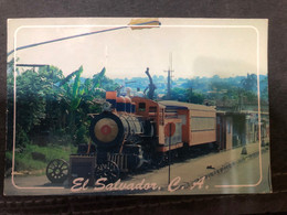 Postcard Train Monument In Sonsonate 2012 - El Salvador