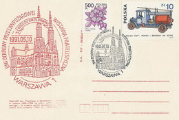Poland Postmark D91.05.10 WARSZAWA.01: Fire Protection Days Church (analogous) - Interi Postali