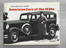 Livre Ancien 1971 American Cars Of The 1930s - Libri Sulle Collezioni