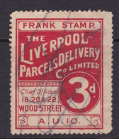 GB Parcel 'Frank Stamp'  Liverpool 3d  Red - Fiscaux