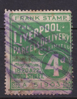 GB Parcel 'Frank Stamp'  Liverpool   4d Green - Fiscaux