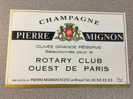 Etiquette Champagne N°498 - Champagne