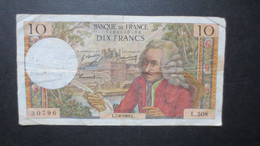 BILLET 10 FRANCS VOLTAIRE 1969 - 10 F 1963-1973 ''Voltaire''