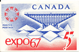Canada FDC Card 28-4-1967 Expo 67 Montreal - 1967 – Montréal (Canada)