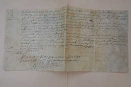 &2 FRANCE BELLE LETTRE  VELIN TRES  RARE AUTHENTIQUE ARCHIVE FAMILLE  POMPADOUR  1774 - Other & Unclassified