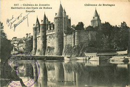 Josselin * Château Ducs De Rohan * 2 Cachets Militaire 87ème Régiment Térritorial Brest Dépôts 19 - Josselin