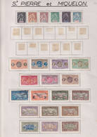 St Pierre Et Miquelon - Collection Vendue Page Par Page - Timbres Neufs * Avec Charnière - TB - Collections, Lots & Series