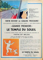 Publicité Papier TINTIN ET LE TEMPLE DU SOLEIL  1969 40 TLP1076866 - Advertising