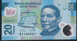 MEXICO P122p 20 PESOS  1.8.2017 Serie AF #G114... AVF    FOLDS NO P.h. - México