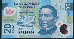 MEXICO P122p 20 PESOS  1.8.2017 Serie AF #H752... AVF FOLDS NO P.h. - México