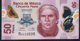 MEXICO P123Al 50 PESOS  10.6.2019 Serie AG #R645... AU-UNC. - Mexico