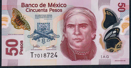 MEXICO P123Al 50 PESOS  10.6.2019 Serie AG #T701... UNC. - México