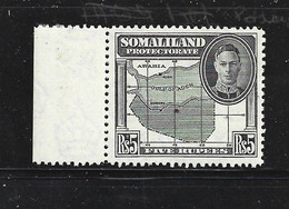 Somaliland Protectorate, GVIR, 1952, 5Rs, MNH ** - Somaliland (Protectorate ...-1959)