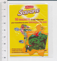 Magnet Publicité Brossard Savane / Amérique Du Sud Amazonie Perroquet Oiseau Toucan ??  IM39/14 - Magnete