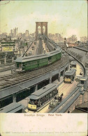NEW YORK - BROOKLYN BRIDGE - TRAM / TRAIN / CARRIAGE WITH HORSE - PUB. BY THE AMERICAN NEWS COMPANY - 1900s (13349) - Brooklyn