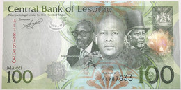 Lesotho - 100 Maloti - 2010 - PICK 24a - NEUF - Lesotho
