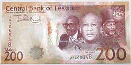 Lesotho - 200 Maloti - 2015 - PICK 25 - NEUF - Lesotho
