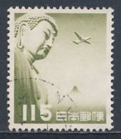 Japan Japon Nippon 1953 Mi 617 SG 709 Used - Buddha-Statue Von Kamakura, Fujisan + DC 4 / Great Buddha, Kamakura - Buddhism