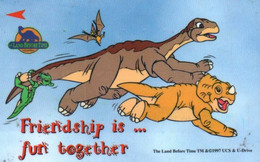 7586 Télécarte Collection FRIENDSHIP Is ..Fun Togheter   Dinosaure BD ( Recto Verso) Carte Téléphonique Singapour - Fumetti