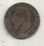 JC, MONNAIE, France, 5 Centimes, 1861 BB, 2 Scans - Andere & Zonder Classificatie