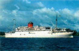 Le Bateau Paquebot COLOMBIE * Fort De France Martinique * Compagnie Générale Transatlantique - Steamers