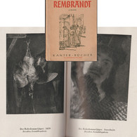 Allemagne 1939. Livre De Franchise Militaire. Rembrandt, Autoportrait, Nombreux Portraits, Moulin, Scènes Religieuses - Rembrandt