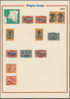 Congo Belge - Page De Collection (DIMA) : 11 Timbres Dont Une Paire + Oblitérations Choisies. - Gebraucht