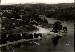 22 - CAUREL - Café Restaurant Beau-Rivage - Vue Aérienne - Caurel