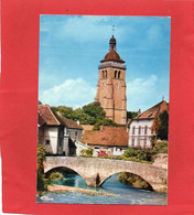 Delcampe - 39-----ARBOIS--le Clocher De L'église SAINT-JUST Et Le Pont Des Capucins Sur La Cuisance--voir 2 Scans - Arbois
