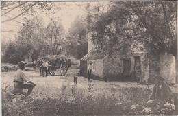 RT29.905 YVELINES.CERNAY-LA-VILLE.INTERIEUR DE FERME DU GRAND MOULIN A EAU.ATTELAGE DE FOIN N°2 BOURDIER - Cernay-la-Ville