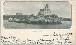 25378 -  USA -VINTAGE POSTCARD: RHODE ISLAND : PROVIDENCE 1905 - LIGHTHOUSE LIGH - Newport