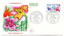 FDC--1969 -- Floralies   PARIS-VINCENNES  1969........cachet  PARIS -75............à Saisir - 1960-1969