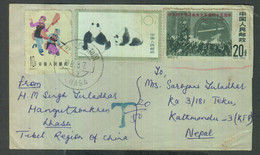 China PRC Tibet Cover To Nepal - Brieven En Documenten