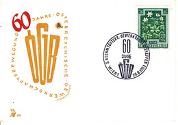 1953 - Autriche - Carte  60 JAHRE ÖGB - Lettres & Documents