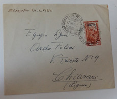 1952 TRIESTE Lettera A ITALIA+affrancata L.25 ITALIA LAVORO AMG-FTT-O369 - Storia Postale