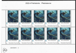 Nederland  2022-4 Prehistorie   Prehistoric  Plesiosaurus     Vel-sheetlet  Postsfris/neuf/mnh - Ongebruikt