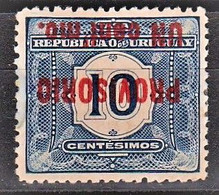 1904 Uruguay New- Tasa Taxe Tax  Yv 6 - Variety INVERTED OVERPRINT  Sobrecarga Invertida T6a Overprint Inverted - Uruguay