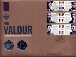 Royal Mail FDC "For Valour 150th Anniversary Of The VICTORIA CROSS" 2006 - Militaria