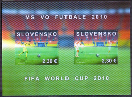 Slovakia 2010 Football Soccer World Cup South Africa S/S 3D MNH - 2010 – Zuid-Afrika