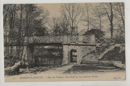 Maisons-Laffitte (78) : Le Pont En Fer Sur Les Anciennes Douves Du Parc Du Château Env 1907 PF. - Maisons-Laffitte