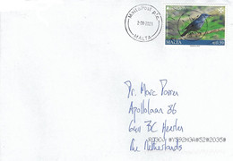 Malta 2021 Marsa Blue Rock Thrush Monticola Solitarius EUROPA Cover - Malte