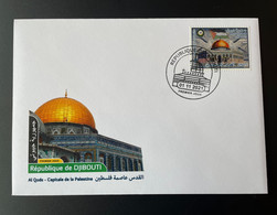 Djibouti Dschibuti 2021 Mi. ? 250 FD Small FDC Joint Issue Emission Commune Al Qods Quds Capitale De La Palestine - Dschibuti (1977-...)